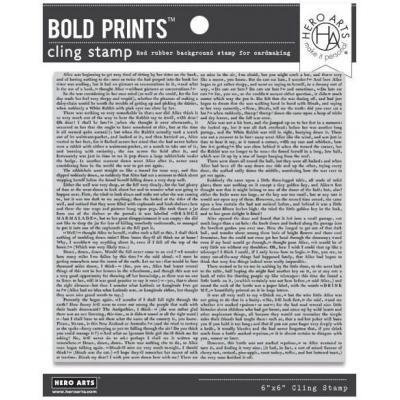 Hero Arts Cling Stamps - Novel Prose Bold Prints
